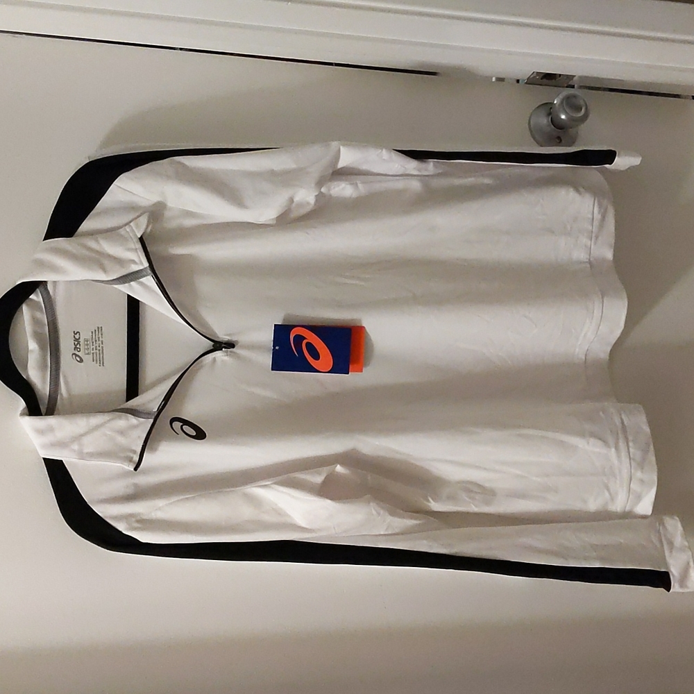 NWT NEW Asics Women's Team Training Dry 1/4 zip jacket